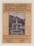 Бона. Нотгельд. Германия. Город Нойстрелитц. 10 пфеннигов 1922 год. Вариант 969.1.1. рев.
