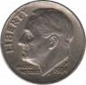  Монета. США. 10 центов 1984 год. Монетный двор P. ав.