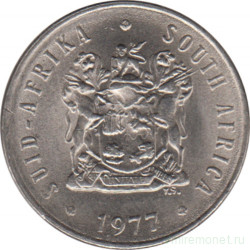 Монета. Южно-Африканская республика (ЮАР). 5 центов 1977 год.