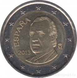Монеты. Испания. Набор евро 8 монет 2013 год. 1, 2, 5, 10, 20, 50 центов, 1, 2 евро.