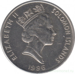 Монета. Соломоновы острова. 20 центов 1996 год.
