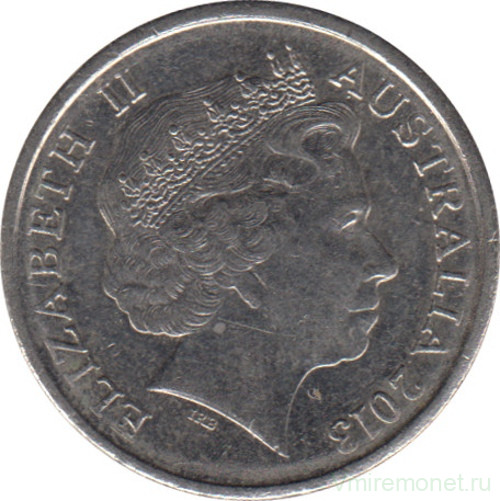 Монета. Австралия. 5 центов 2013 год.