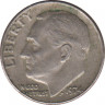 Монета. США. 10 центов 1974 год. ав.