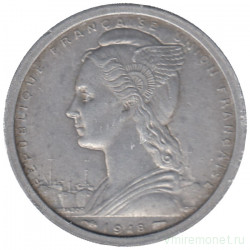 Монета. Французская Экваториальная Африка. 2 франка 1948 год.