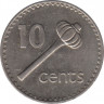 Монета. Фиджи. 10 центов 1985 год. рев.