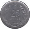  Монета. Турция. 25 курушей 1964 год. ав.