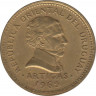Монета. Уругвай. 5 песо 1965 год. ав.