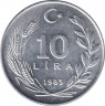 Монета. Турция. 10 лир 1985 год. ав.