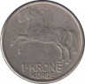 Монета. Норвегия. 1 крона 1960 год. ав.