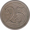 Монета. Чехословакия. 25 геллеров 1933 год. рев.
