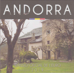Монеты. Андорра. Набор евро в буклете 2019 год. 