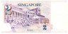 Банкнота. Сингапур. 2 доллара 2006 год.