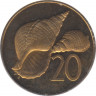 Монета. Острова Кука. 20 центов 1976 год. рев.