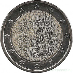 Монета. Финляндия. 2 евро 2017 год. 100 лет независимости Финляндии.