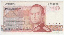 Банкнота. Люксембург. 100 франков 1993 год. Тип 58b.