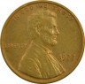 Монета. США. 1 цент 1977 год. ав