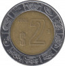 Монета. Мексика. 2 песо 2006 год. ав.