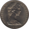 Монета. Новая Зеландия. 1 доллар 1973 год. рев.