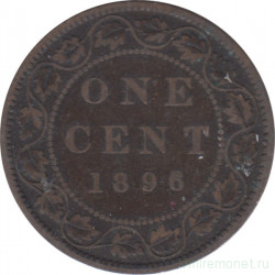 Монета. Канада. 1 цент 1896 год.