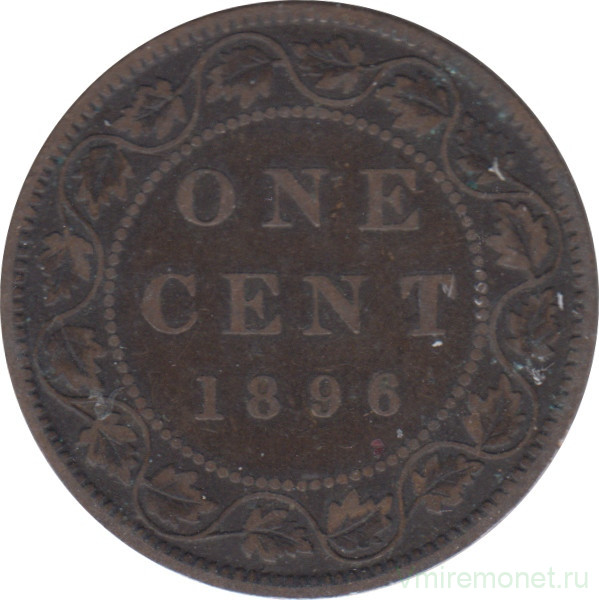 Монета. Канада. 1 цент 1896 год.