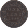 Монета. Канада. 1 цент 1896 год. ав.