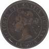 Монета. Канада. 1 цент 1896 год. рев.