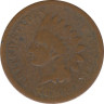 Монета. США. 1 цент 1884 год. ав.
