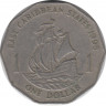 Монета. Восточные Карибские государства. 1 доллар 1995 год. ав.