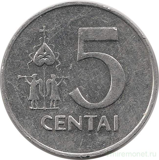 Монета. Литва. 5 центов 1991 год.