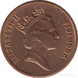 Монета. Фиджи. 1 цент 1994 год.