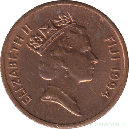 Монета. Фиджи. 1 цент 1994 год.
