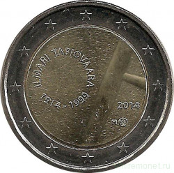 Монета. Финляндия. 2 евро 2014 год. 100 лет со дня рождения Илмари Тапиоваара.