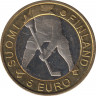 Монета. Финляндия. 5 евро 2012 год. Чемпионат мира по хоккею 2012. ав.