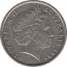 Монета. Австралия. 10 центов 1999 год. ав.