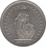  Монета. Швейцария. 1 франк 1998 год. рев.