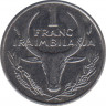 Монета. Мадагаскар. 1 франк 1989 год. рев.