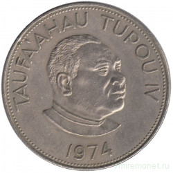 Монета. Тонга. 1 паанга 1974.