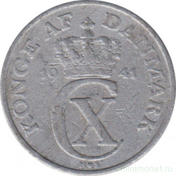 Монета. Дания. 2 эре 1941 год.