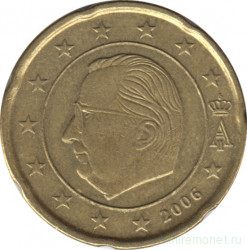 Монета. Бельгия. 20 центов 2006 год.
