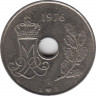  Монета. Дания. 25 эре 1976 год. ав.