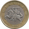 Монета. Литва. 2 лита 1999 год.