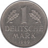 Монета. ФРГ. 1 марка 1989 год. Монетный двор - Карлсруэ (G). ав.
