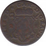 Монета. Льеж. 2 лиарда 1752 год. ав.