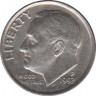 Монета. США. 10 центов 1992 год. Монетный двор P. ав.
