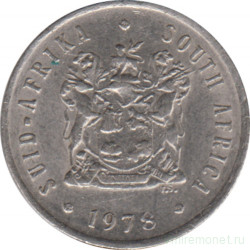 Монета. Южно-Африканская республика (ЮАР). 5 центов 1978 год.