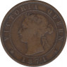 Монета. Остров Принца Эдуарда. 1 цент 1871 год. ав.