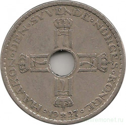 Монета. Норвегия. 1 крона 1927 год.
