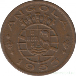 Монета. Ангола. 1 эскудо 1953 год.
