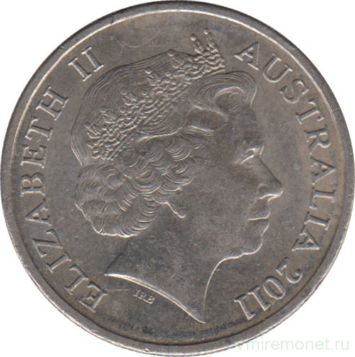 Монета. Австралия. 5 центов 2011 год.