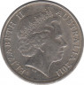Монета. Австралия. 5 центов 2011 год. ав.